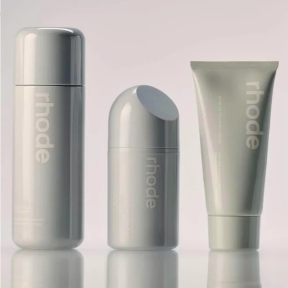 Rhode Skincare Trio - Glazing Milk, Peptides, Barrier Restore Cream